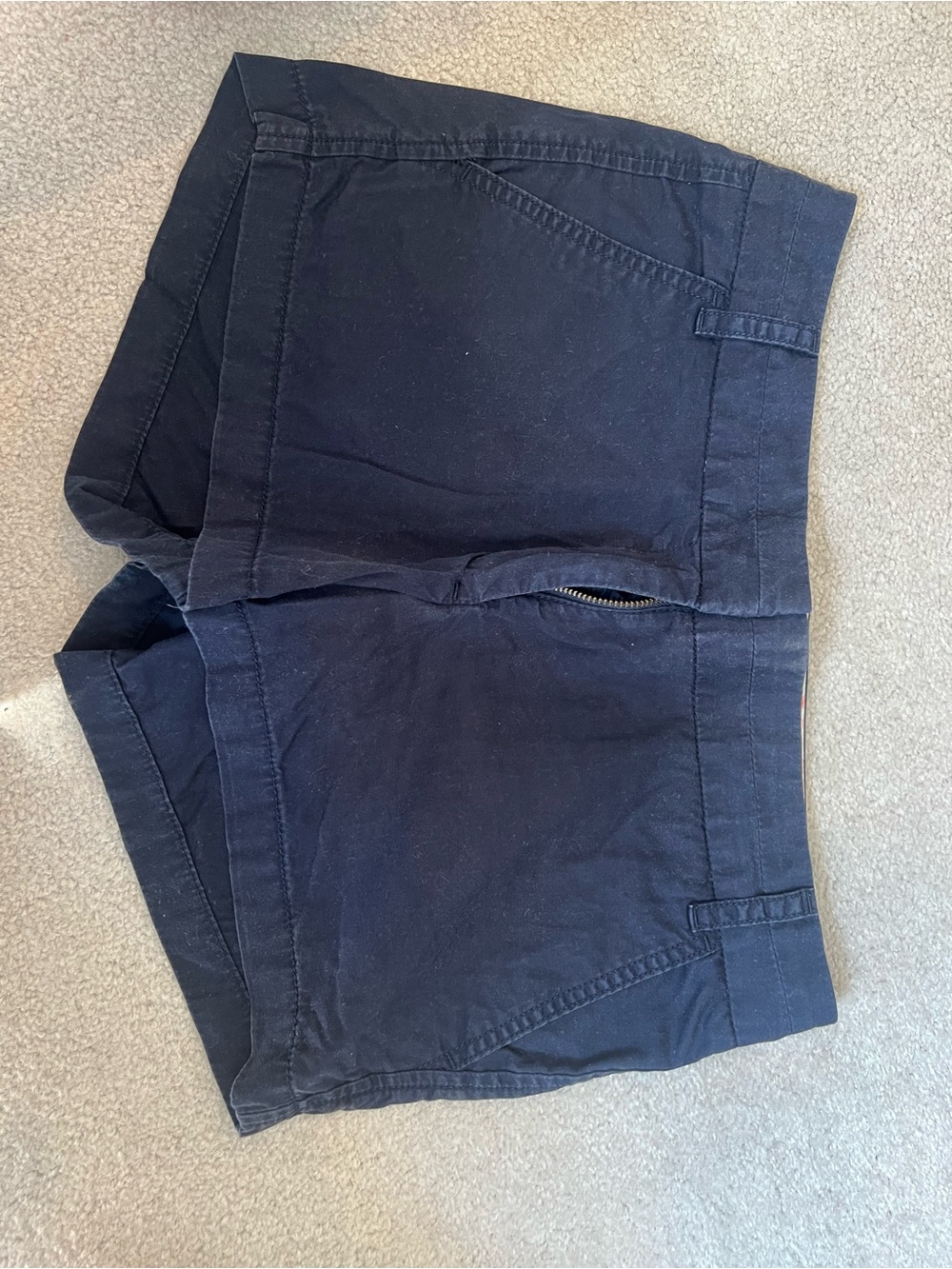 J. Crew Navy Cotton Jean Shorts